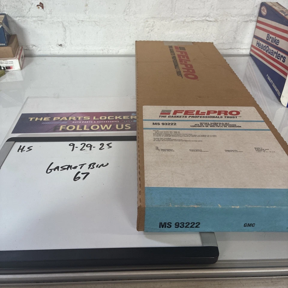 Juego de juntas colector de admisión Felpro MS 93222, nuevo stock antiguo, vintage, genuino Foto 1 de 4