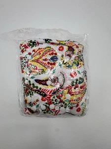 ALVABABY Cloth Diaper with 2 Inserts Paisley Floral One Size Adjustable Reusable - Picture 1 of 6