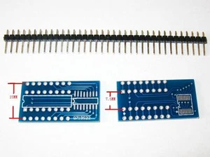 2x SOP16 SO16 TSSOP16 to DIP16 adapter PCB convertor - Picture 1 of 1