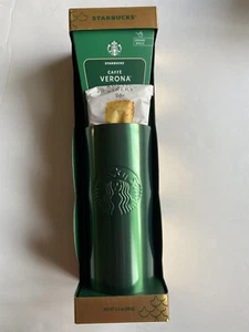 Juego de regalo Starbucks Holiday Limited vaso verde acero inoxidable. - Imagen 1 de 7