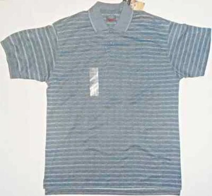 Izod Golf Poloshirt Baumwolle COOL-FX Tweedoptik Größe L Neu mit Etikett - Bild 1 von 1