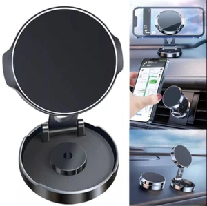 Magnetic Car Mobile Phone Holder Mount Folding Stand for iPhone & Samsung - Photo 1 sur 7