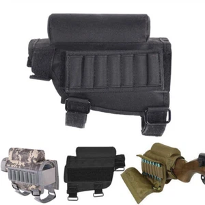 Buttstock Shell Holder Tactical Shell Holder for Shotgun Rifle Cheek Rest Pouch - Picture 1 of 11