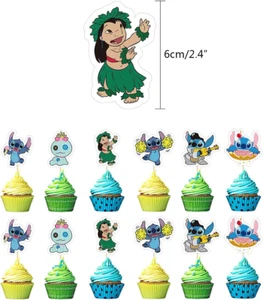 24PCS Cake Toppers Cupcake Toppers Cake Decorations Birthday Party Supplies D... - Picture 1 of 1