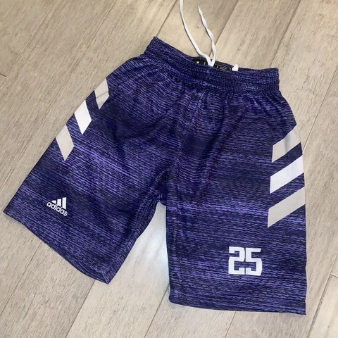 Washington Huskies Shorts Basketball Team Practice Issue Player #25 Adidas SMALL Cover