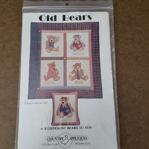 Old Bears Quilt Pattern by Country Appliques 1996 by Jan Kornfeind - Picture 1 of 2