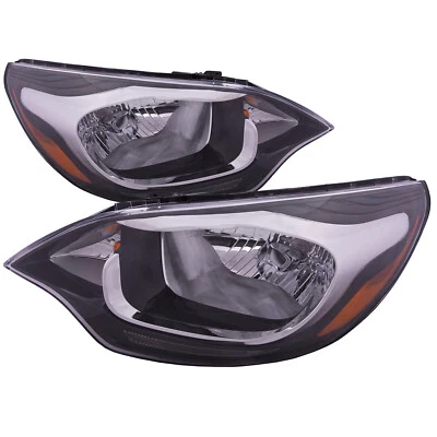 Headlights Set Fits 2012-2017 Kia Rio EX|LX Sedan - Image 1 of 4