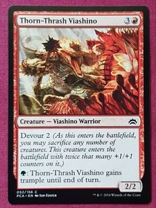 Magic The Gathering PLANECHASE ANTHOLOGY THORN-THRASH VIASHINO red card MTG - Picture 1 of 2