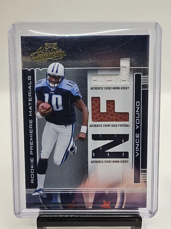 2006 Playoff Absolute Rookie Premier Materials #/849 Vince Young Tennesse Titans - Image 1 of 4