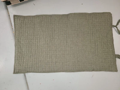 Pottery Barn "Pick Stitch - Polvoriento Verde Oliva" Falsa Acolchada King Foto 1 de 2