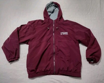 Chaqueta cortavientos vintage UW La Crosse Light cremallera completa College Ouray L Foto 1 de 4