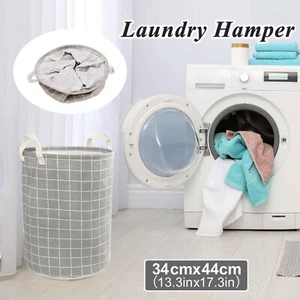 Large Foldable Storage Laundry Hamper, Dirty Clothes Basket, Wash Bag Organizer - Picture 1 of 5