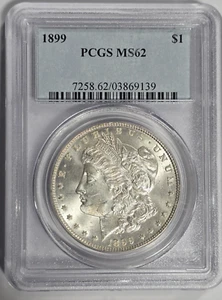 1899-P $1 Morgan Dollar PCGS MS62 (G900) - Picture 1 of 4