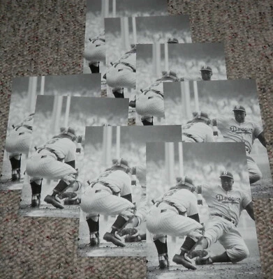 Jackie Robinson Yogi Berra 1955 World Series STEAL HOME EIGHT COUNT 8 Postcards - Image 1 of 2