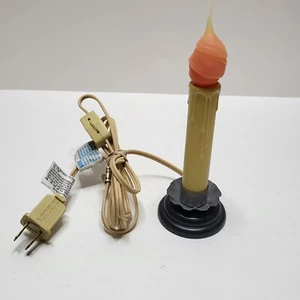 Primitive Country Electric Candle Plug in Light Farmhouse Decor On Off on Cord - Picture 1 of 5