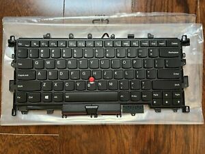New Lenovo ThinkPad X1 Yoga 1st 2016 20FQ 20FR US Backlit Keyboard FRU 00JT864