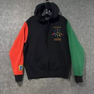 Nike Hoodie Mens S Urban Jungle Color Block Playground Peace Fleece Sweatshirt - Picture 1 of 8
