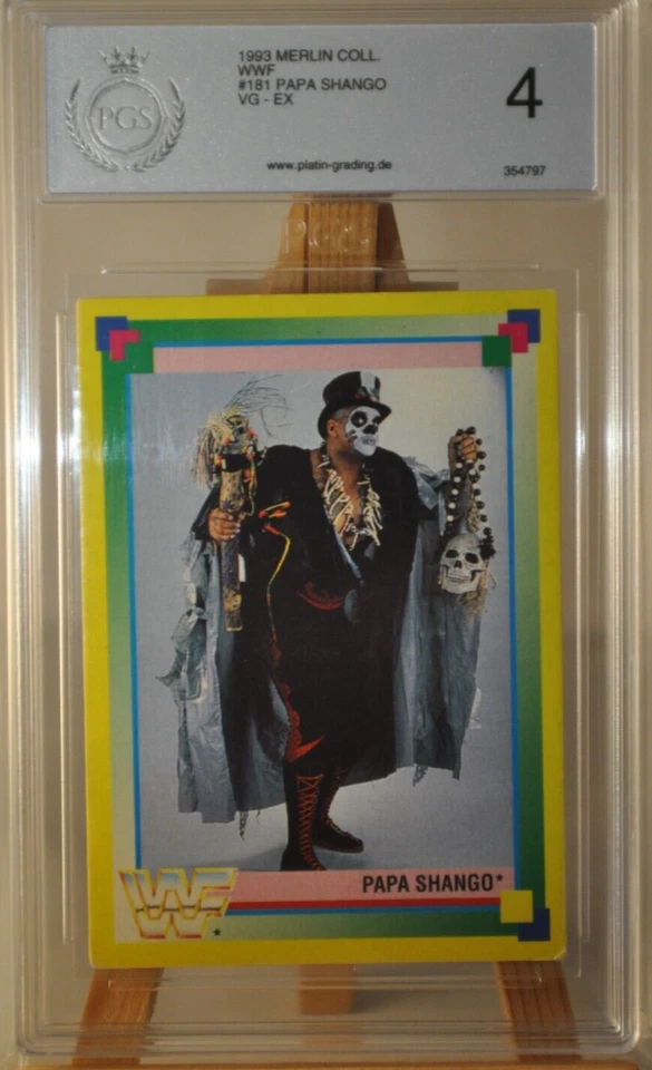 Merlin Collections Nummer 181 Papa Shango Sammelkarten WWF WWE Wrestling 1993 - Bild 1 von 1