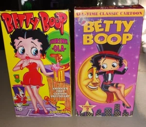 Betty Boop, zwei Kassetten, VHS, Tonband, gebraucht, Filme, Cartoons - Bild 1 von 12