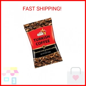 Elite Ground Black Turkish Coffee KOSHER Israel Tasty 100gr Aroma Dark Mud - Picture 1 of 1