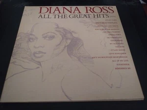 Diana Ross – All The Great Hits NM Reissue UK Import LP Record 1985 SUPREMES - Picture 1 of 5