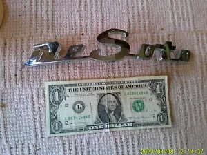 1950 De SOTO DELUXE-CUSTOM CHROME HOOD EMBLEM-ORNAMENT #1335479-NOS-MINT - Picture 1 of 6