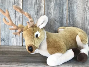 Peluche realista de 20” Mary Meyer 1995 vintage raro grande Buck Deer Antler relleno - Imagen 1 de 7