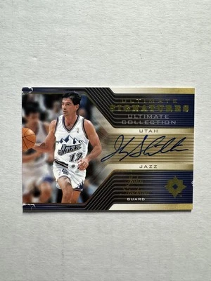 2004-05 Upper Deck Ultimate Collection John Stockton Signatures Auto Autograph - Image 1 of 2