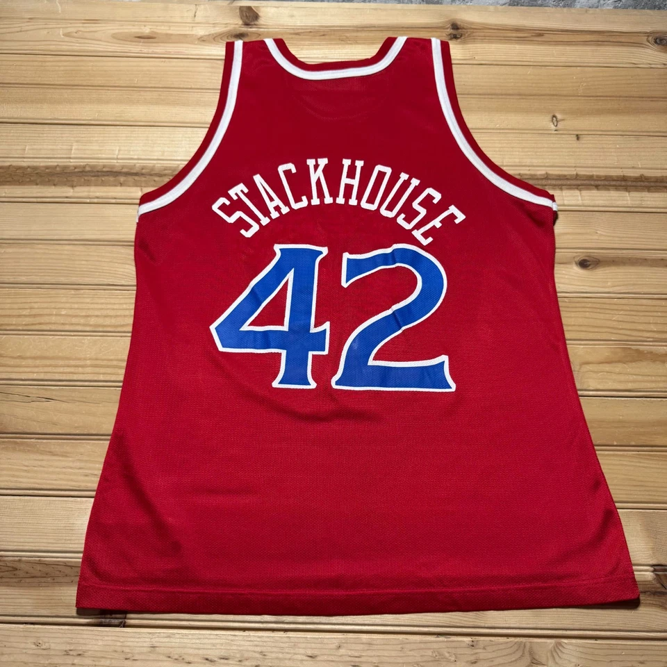 Camiseta deportiva de baloncesto vintage de los 90 Jerry Stackhouse #42 Philadelphia 76ers - talla 44 Foto 1 de 4