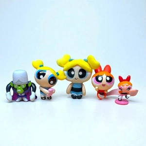 Power Puff Girls Mojo Jojo Bubbles & Blossom Plush Figures Burger King Toys Lot - Picture 1 of 8