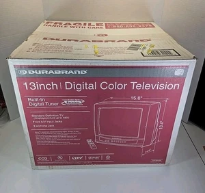 NEW IN BOX Durabrand 13" CRT Digital Retro Gaming TV CR130DR8 TESTED WORKING  - Picture 1 of 19