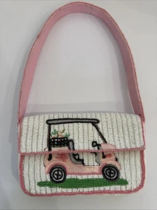 Selten - Anthropologie Maeve Fiona Perlen Symbol Tasche Golfwagen - bezaubernd - Bild 1 von 23