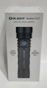 OLIGHT SEEKER 3 PRO - WIEDERAUFLADBARE LED TASCHENLAMPE - 4200 LUMEN MAX - SCHWARZ - Bild 1 von 2
