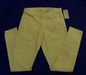 Gelbe Denim Jeans Damen Michael Kors - Izzy Skiiny - Größe 4 - Neu mit Defekt - Bild 1 von 14