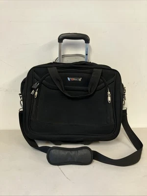 DELSEY Paris Carry On Luggage  Softside Luggage Wheel 17” Bag Black - Image 1 of 4