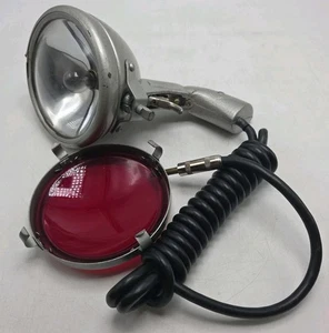 Raro foco de colección pistola empuñadura luz puntual con cubierta de luz roja Thomson Mfg  - Imagen 1 de 6