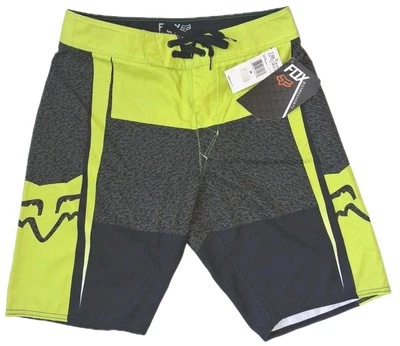 Fox Nuevo Para Hombres Amarillo Negro Tabla de Nadar Pantalones Cortos 29 Cintura 11 Entrepierna $54.50 Venta al por menor Foto 1 de 4