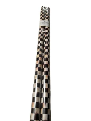 Papel de embrulho para presente Mackenzie-Childs Courtly Check 12,5 pés quadrados novo lacrado - Imagem 1 de 3