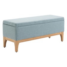 HOMCOM Panca Contenitore Design Scandinavo per Ingresso e Camera Azzurro