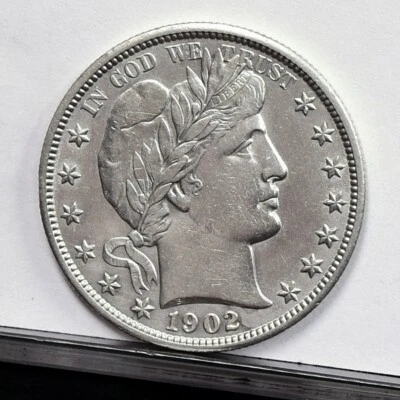 1902 Barber Half Dollar - Unc Details, Cleaned (#57555-L) - Image 1 of 4