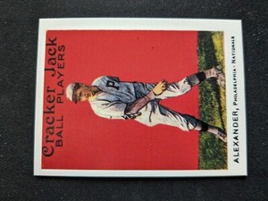 1915 Cracker Jack Reprint Baseball Card # 37 Grover Cleveland Alexander