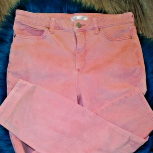 LC Lauren Conrad "10" High Rise, skinny ankle Pink Denim, Garden girl, Teen Pop - Picture 1 of 5