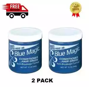 ( 2 PACK ) Blue Magic nourishing Hair Dress Anti-Breakage Formula Daily , 12 oz - Picture 1 of 6