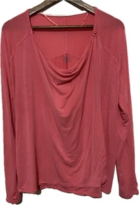Cuddl Duds Womens Softwear Maternity Nursing Wrap Cross Over Shirt  XL.  Pink - Picture 1 of 9