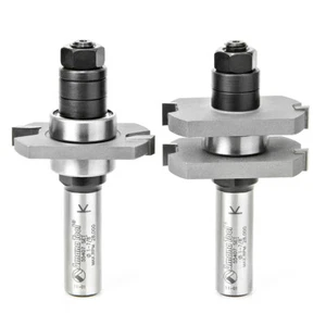 Amana Tool 55407 2-PC Carbide Tipped T&G Router Bit Set for 1/2-3/4 Material - Picture 1 of 5