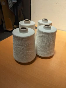 Bio Baumwollmischung superfeines Stretchgarn weiß - Bild 1 von 3