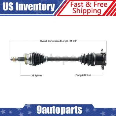 Задний левый вал оси CV со стороны водителя для Nissan GT-R 2009-2017 годов выпуска - Изображение 1 из 2