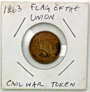 1863 The Flag Of Our Union Shoot Him On The Spot Civil War Token - Picture 1 of 7