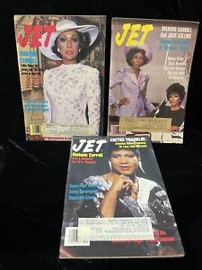 3 Jet Magazines Diahann Carroll, Aretha Franklin, Joan Collins -Dynasty