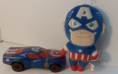 2015 Marvel Captain America Hot Wheels Vehicle + Captain America Plush - Image 1 of 4